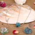 Collier Pierre Naturelle Brute – Améthyste, Citrine, Quartz Rose & Plus | Chaîne Dorée 18K