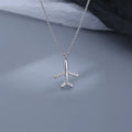 Collier Pendentif Avion Zircon Cubique – Chaîne Clavicule Style Coréen
