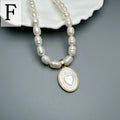 Collier Ras-de-Cou Perles Naturelles & Nacre – Vierge Marie, Sacré-Cœur, Guadalupe | Religieux Luxe