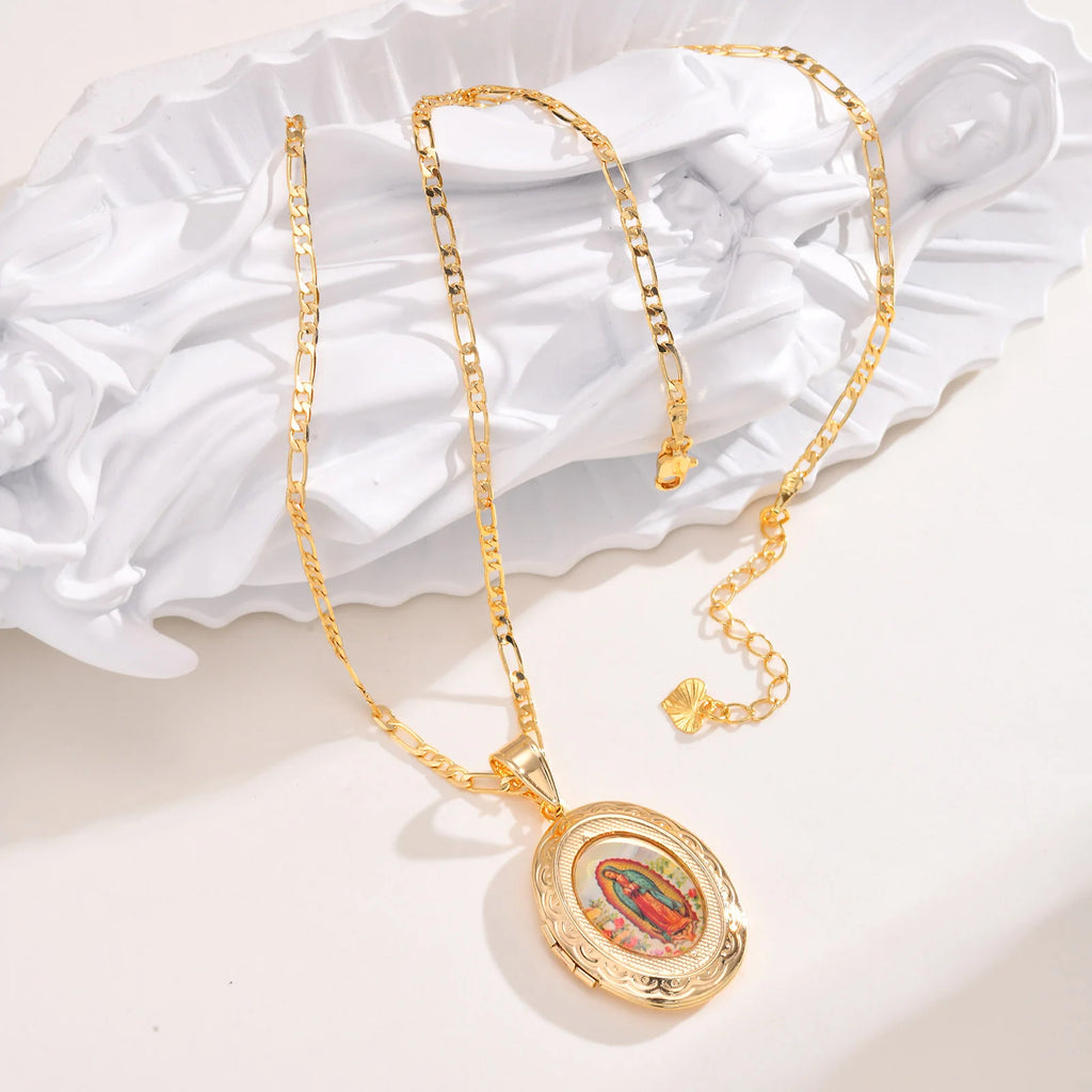 Collier Médaille Miraculeuse Vierge Marie – Pendentif Catholique Doré | Cadeau Femme