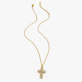 Collier Croix Chrétienne – Pendentif Zircons | Chaîne Acier Inoxydable
